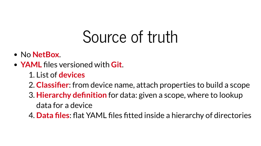 Source of truth
