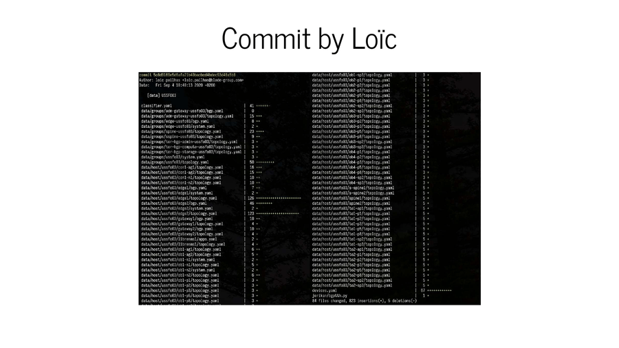 Commit by Loïc