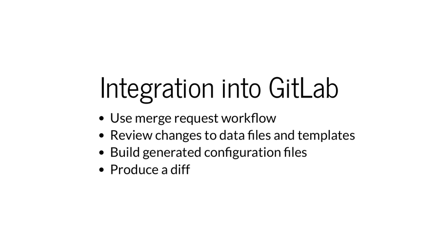 Integration into GitLab