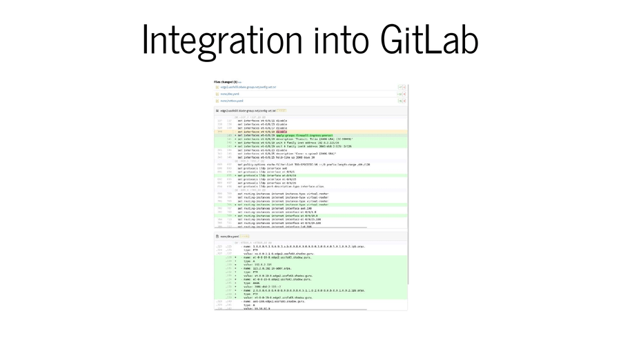 Integration into GitLab