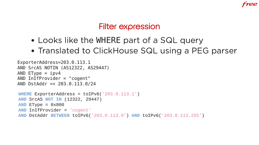 Filter expression