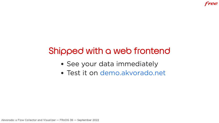 Shipped with a web frontend