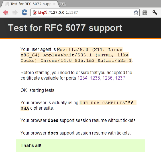 Capture d'écran de rfc5077-server