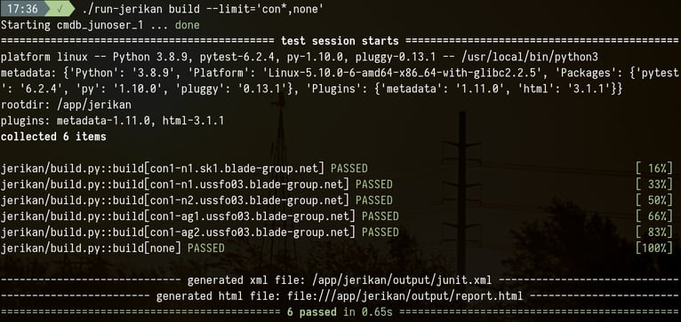 Jerikan outputs when building
templates