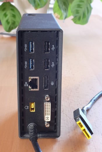Rear face of the ThinkPad OneLink Pro
Dock